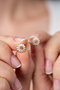 Heliophilia Silver Pendiente PP4180 Multicolor con Circonitas